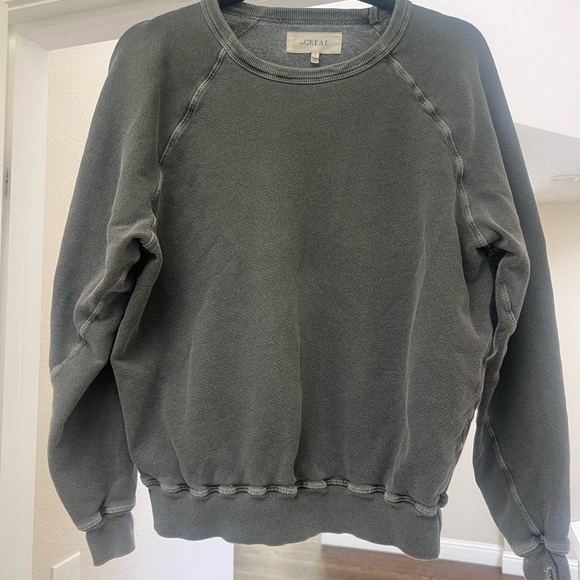 THE GREAT. Black washed Crewneck Sweatshirt - Picture 4 of 5